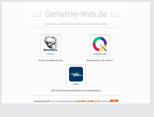 Tablet Screenshot of geriatrie-web.de
